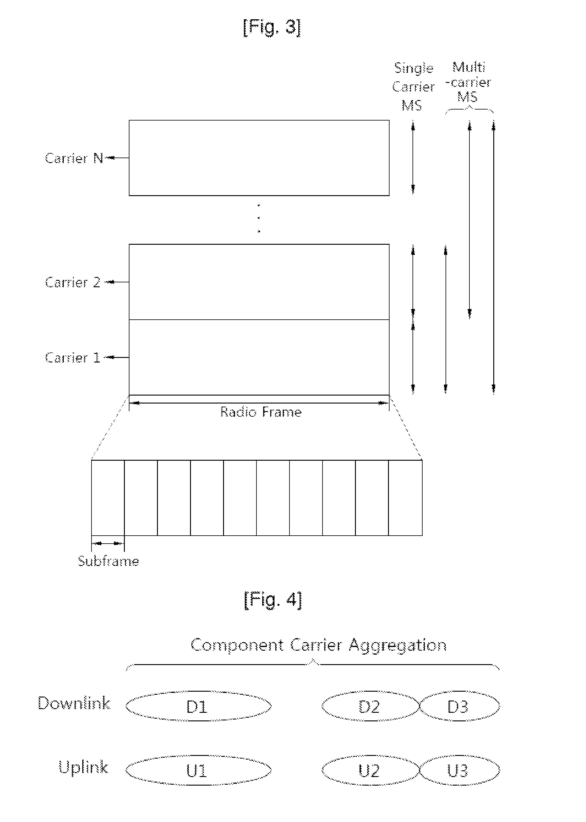 Device and method for transmitting control information in multi-carrier system