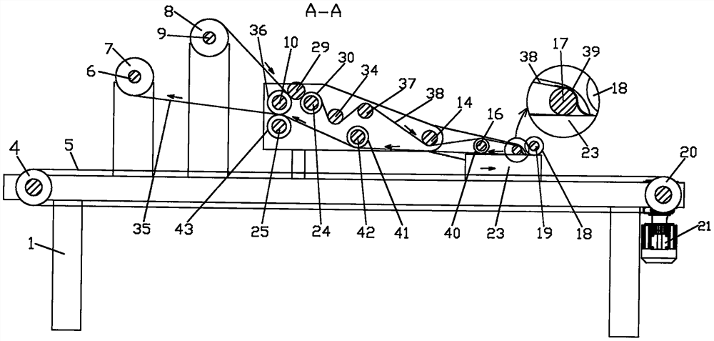 Automatic labelling machine for label