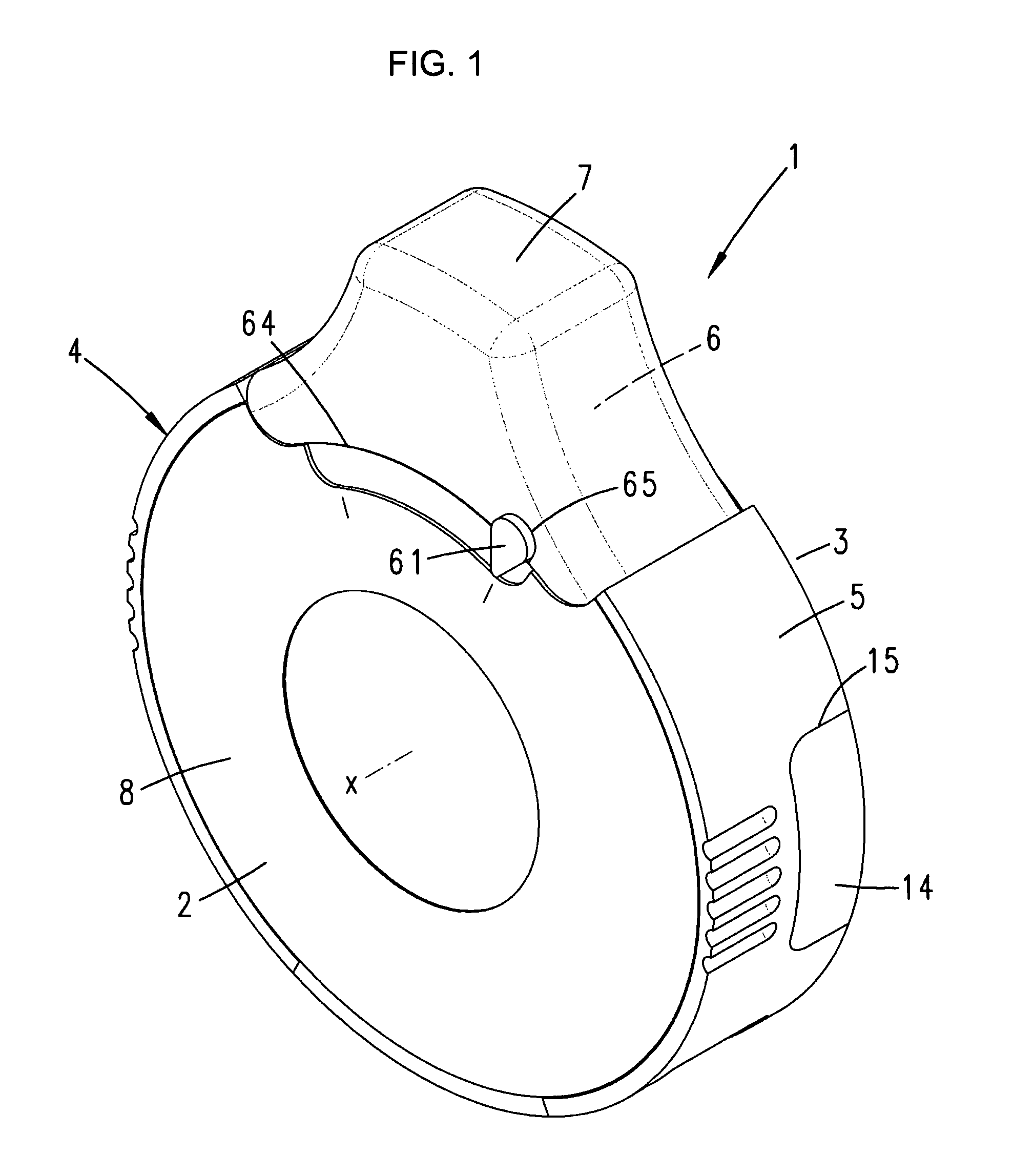 Dispenser for pulverulent substances