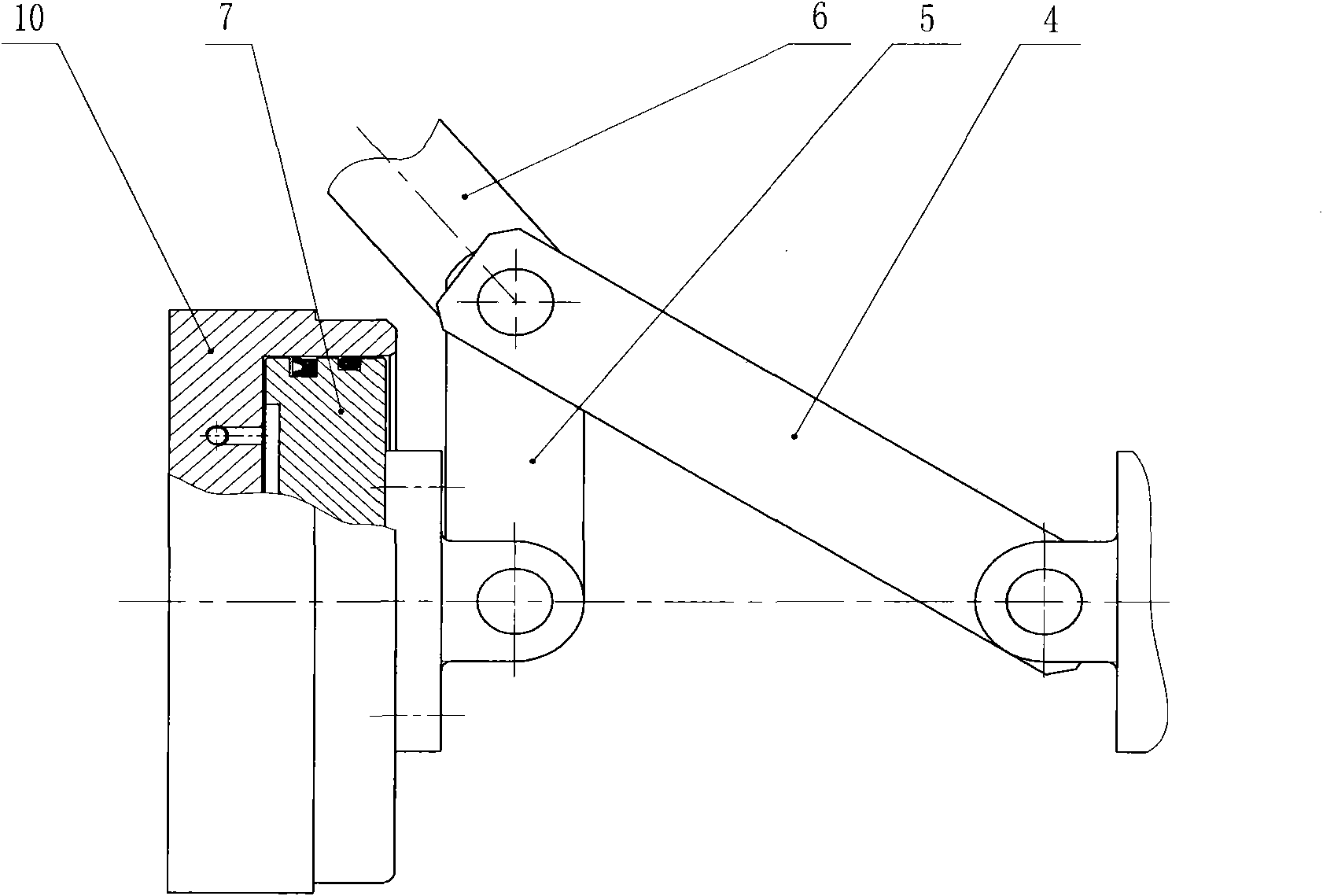 Cable-stayed horizontal injection molding machine