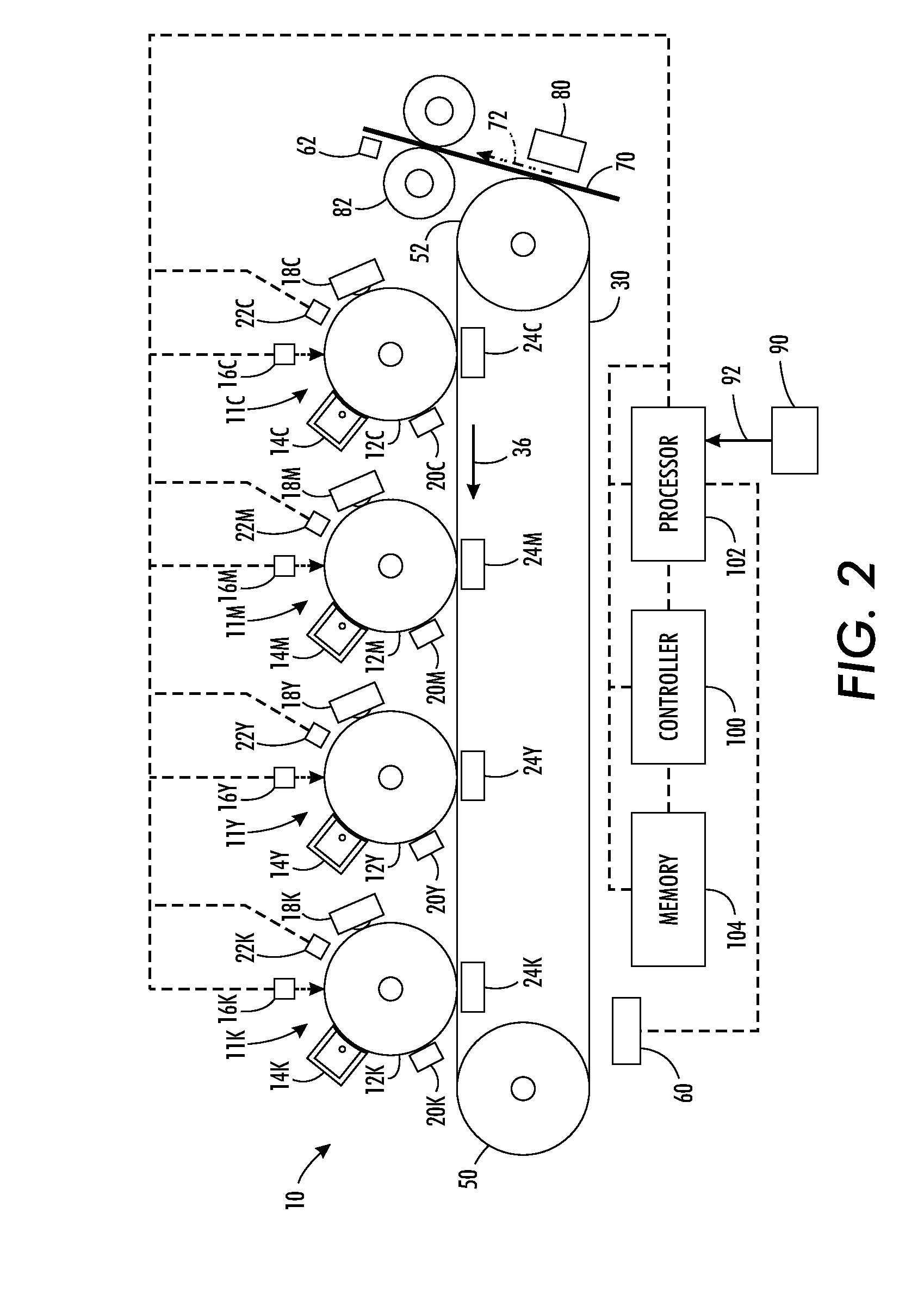 Method and system for banding compensation using electrostatic voltmeter based sensing