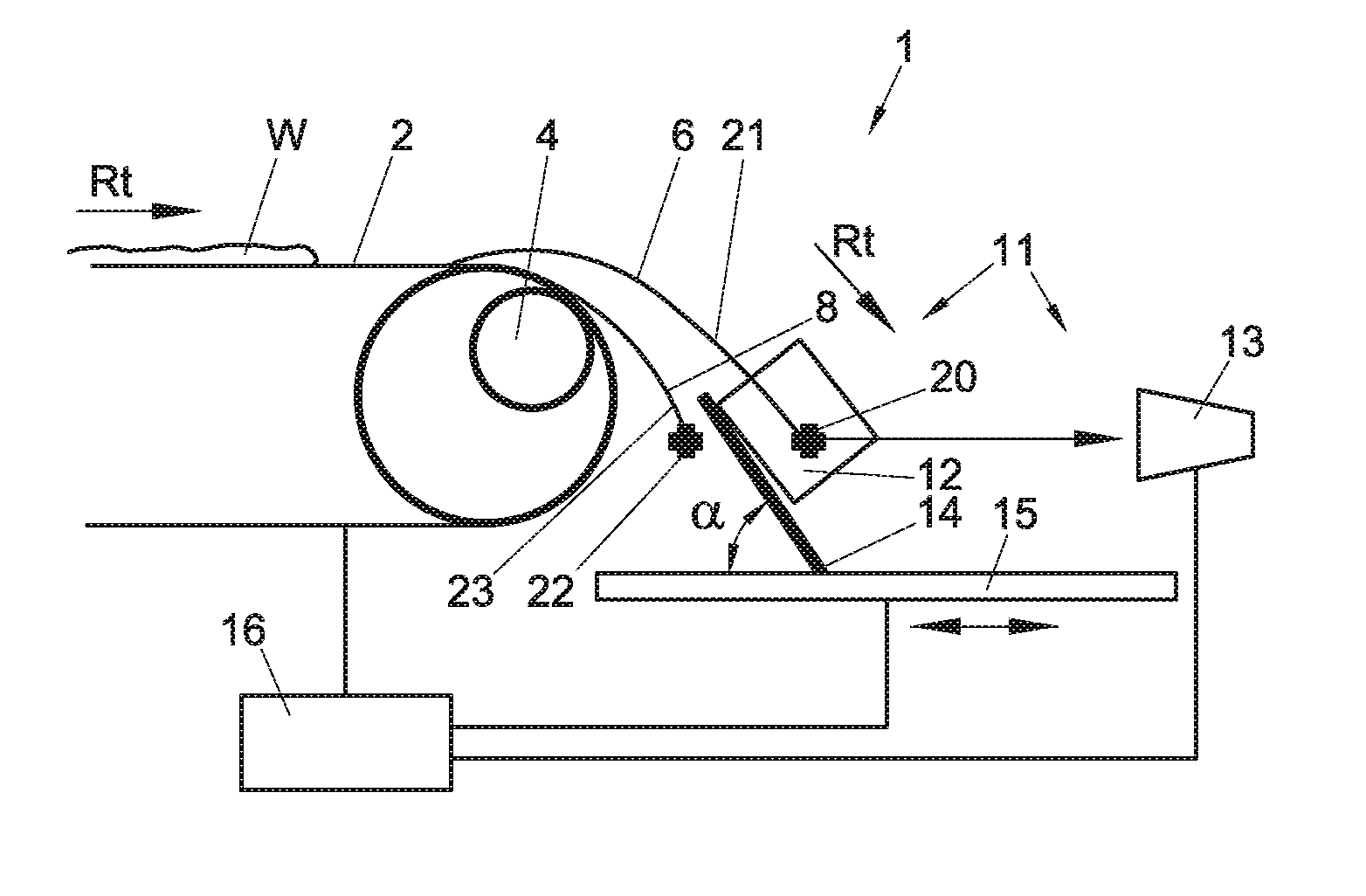 Eddy current separation apparatus, separation module, separation method and method for adjusting an eddy current separation apparatus