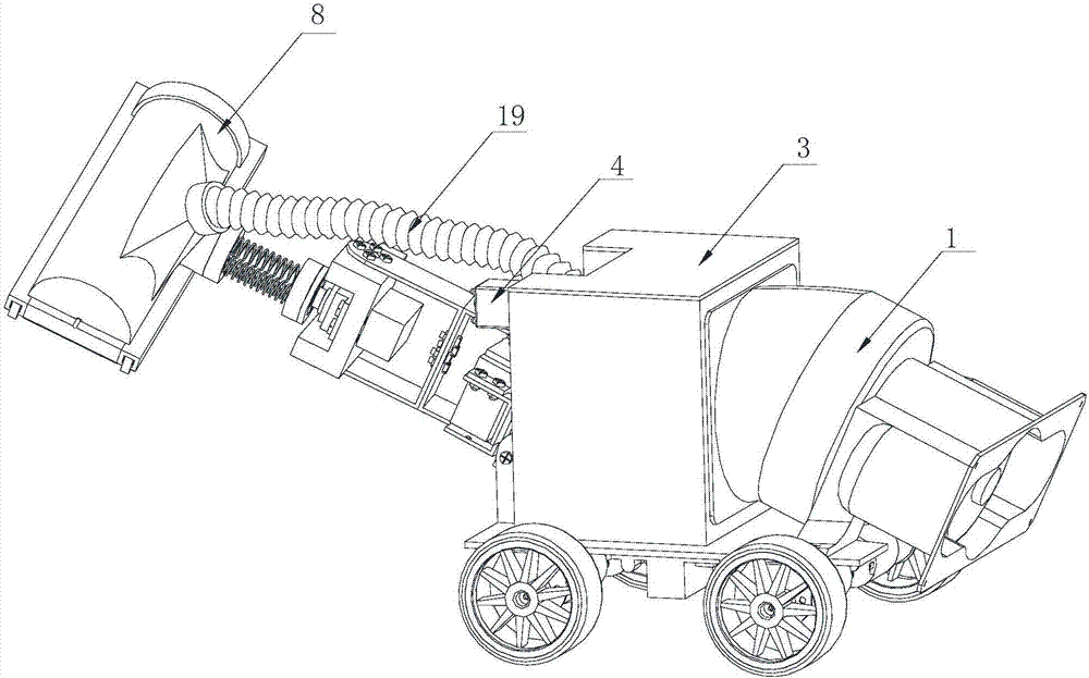 Cleaning robot for central air conditioner pipeline