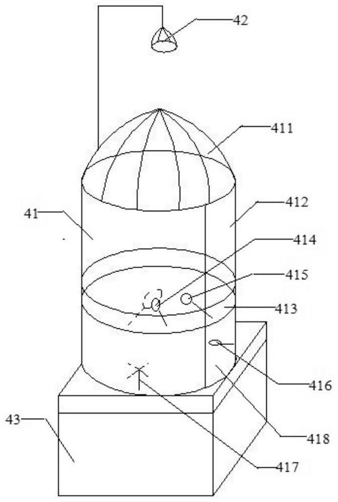 Portable vegetation source volatile organic compound sampling system and working method thereof