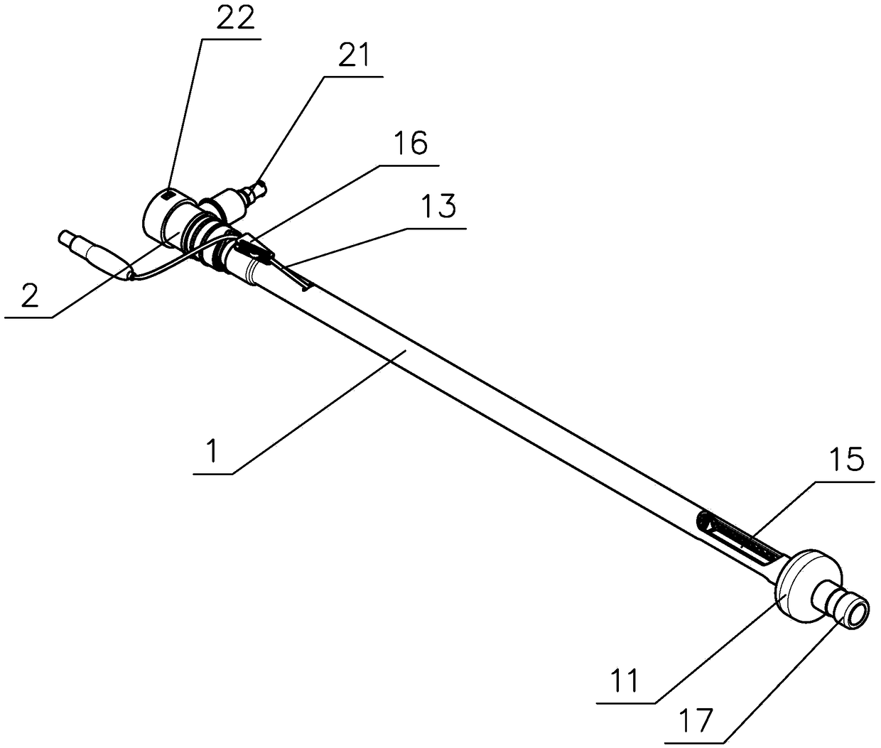 Endoscopic hemostatic cannula