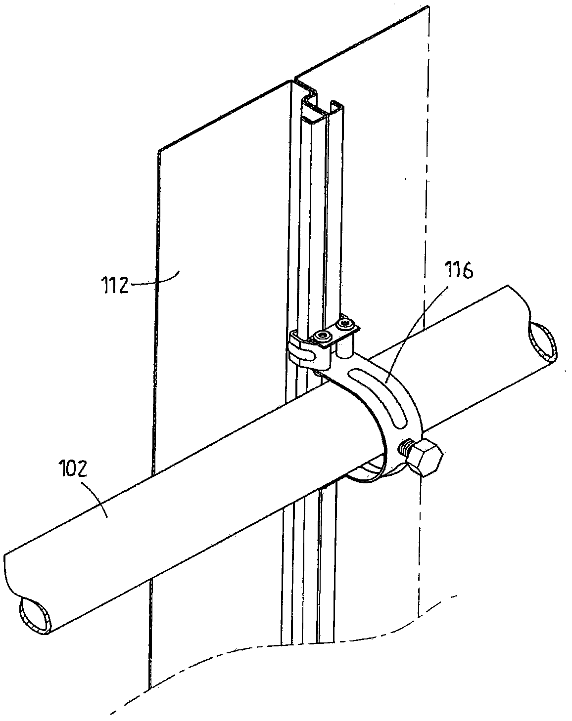 Cover board installation structure for a construction site