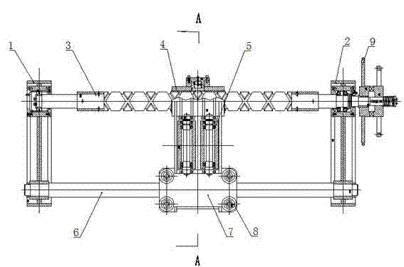 Rope guiding device of winch