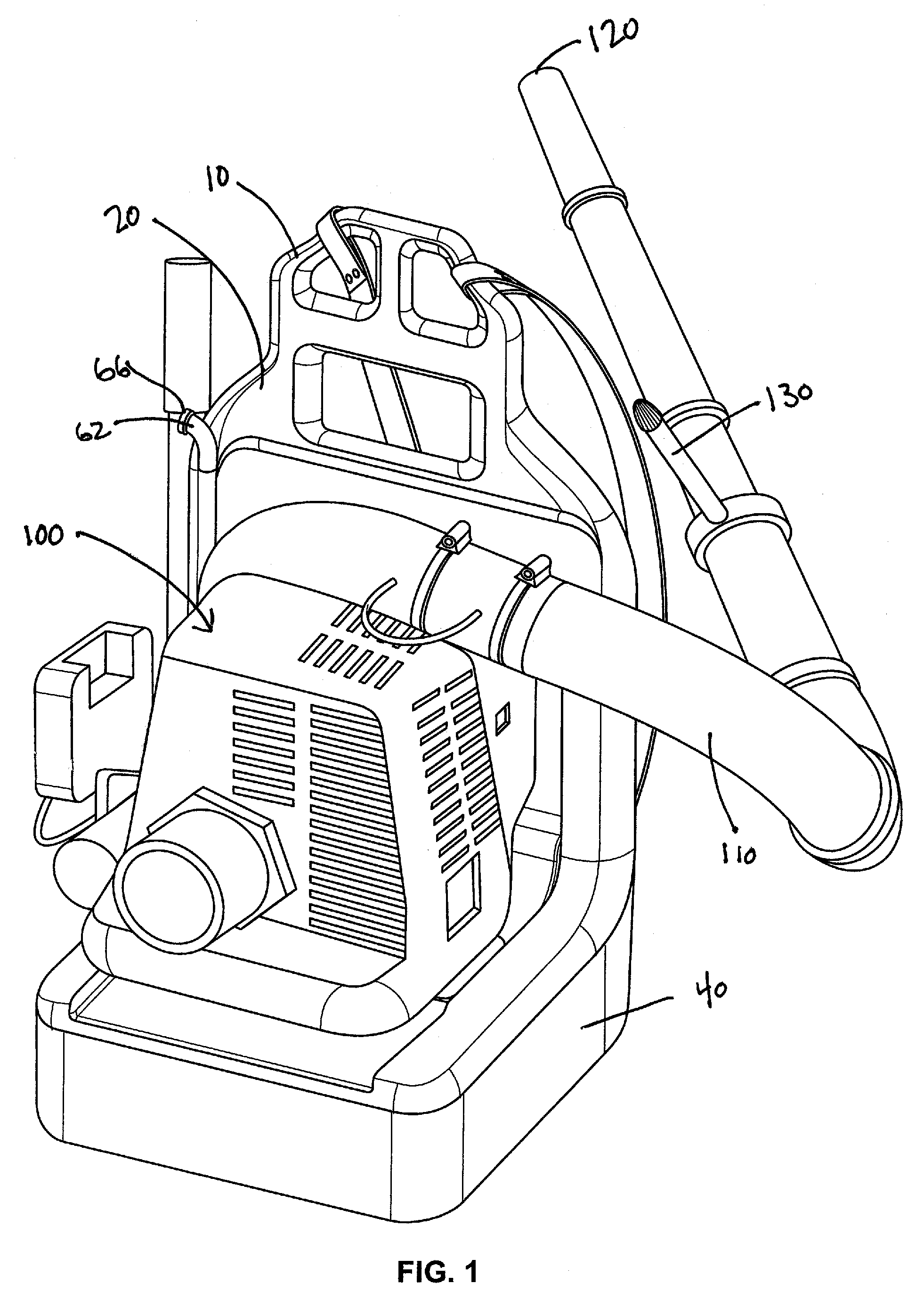 Backpack having a reservoir