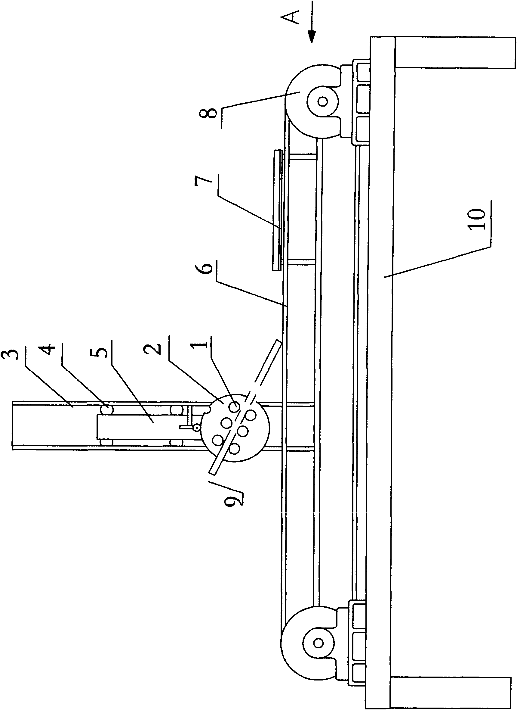 Method and device for turning tiles