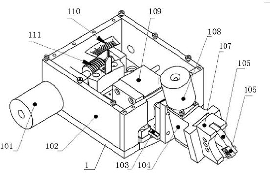 Transformer copper strip edge burr treatment device and method