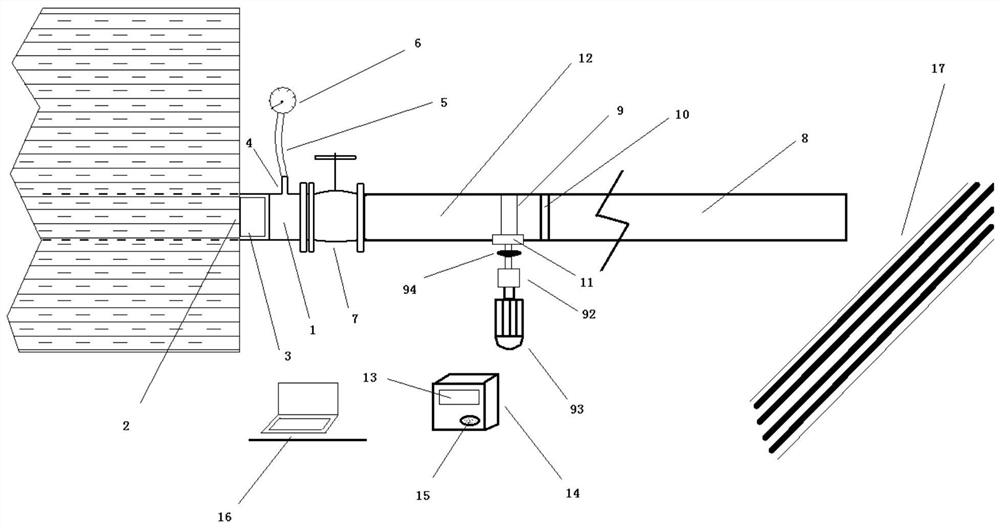 Portable pressure regulating and measuring device for underground water exploration and drainage