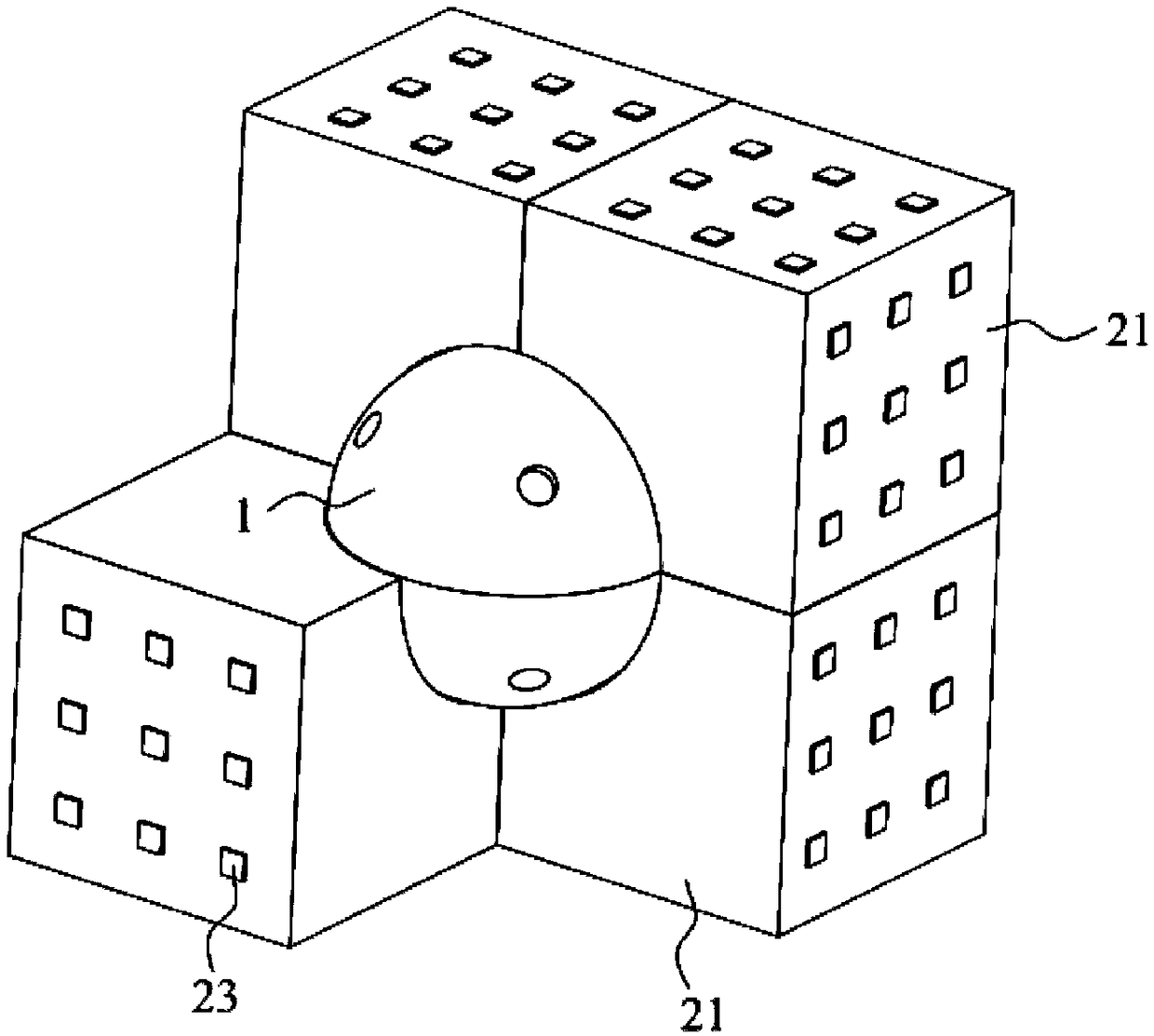 Three-dimensional light supplementing lamp