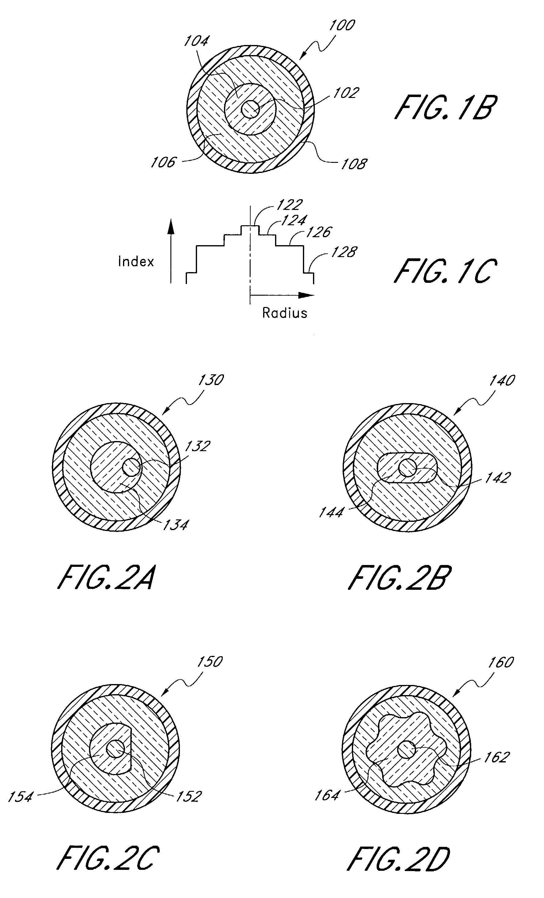 Double-clad fiber lasers and amplifiers having long-period fiber gratings