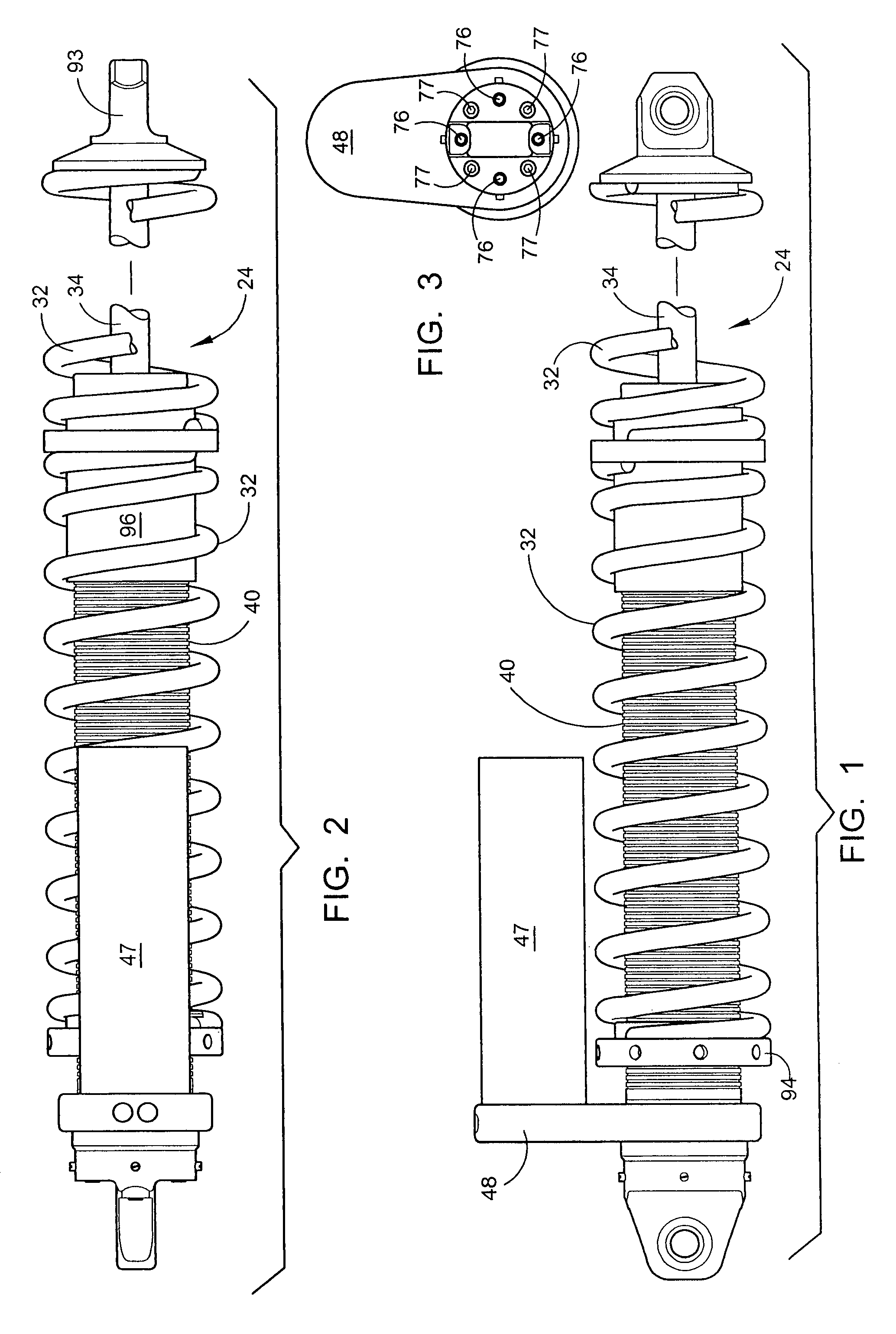 Externally adjustable internal bypass shock absorber