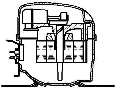 Detection mechanism and detection method for identifying collision of compressor body