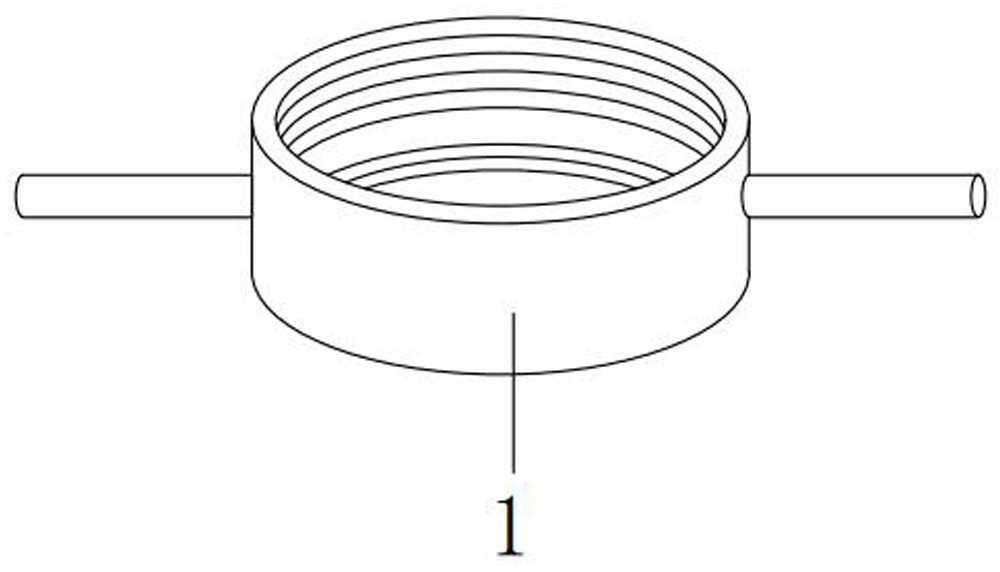 Cold noodle processing pre-cooking discharge head