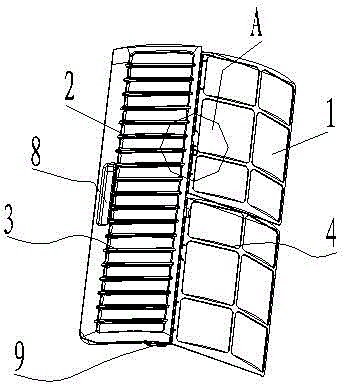 Air conditioner filter screen structure