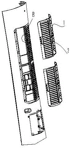 Air conditioner filter screen structure