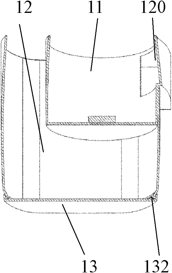 Controllable opening structure for bottom cover of dust collection barrel