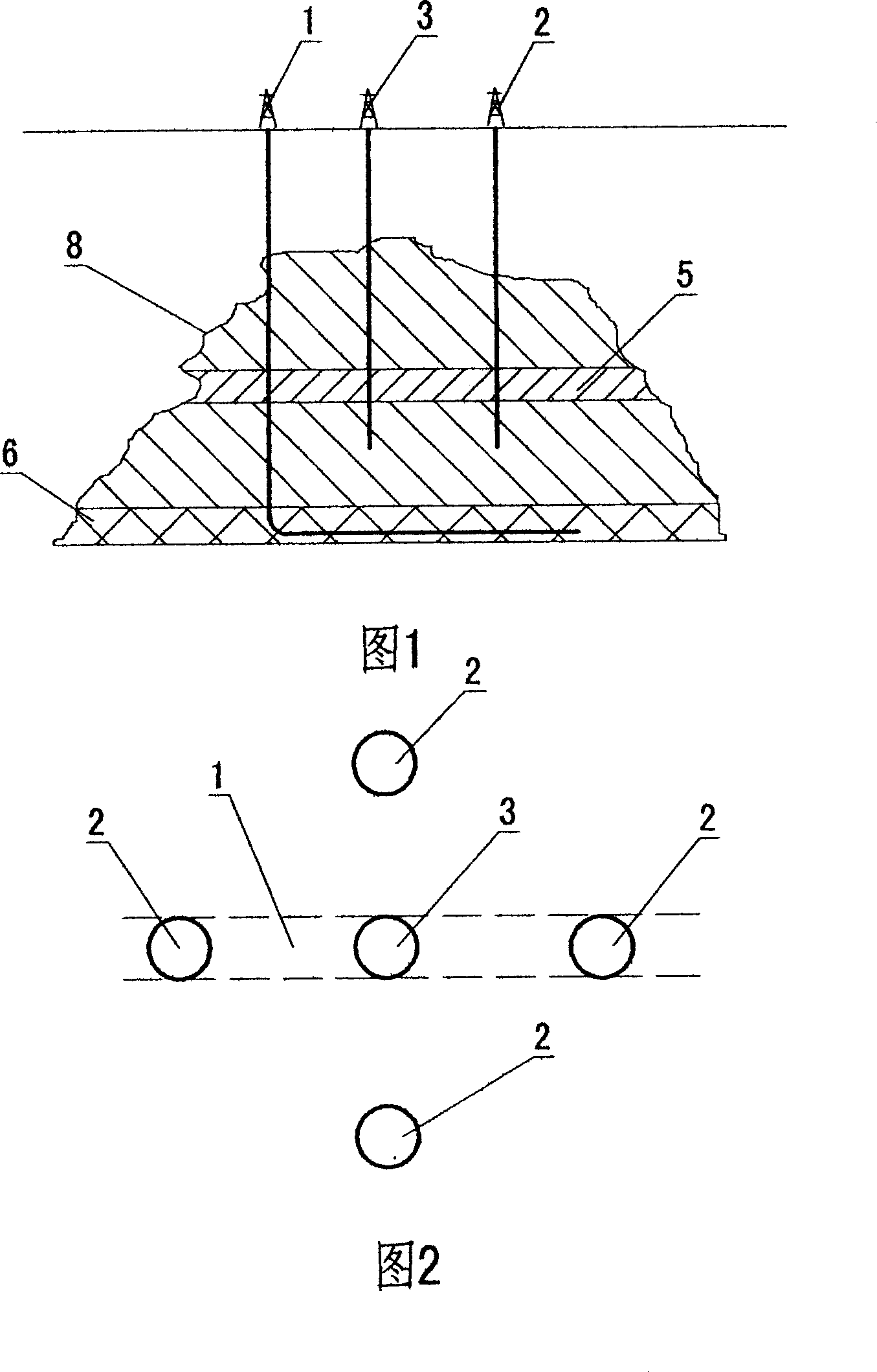 Processing technology for extracting oil from metamorphic rock high pour point oil of burial hill by using combustion drive in horizontal well