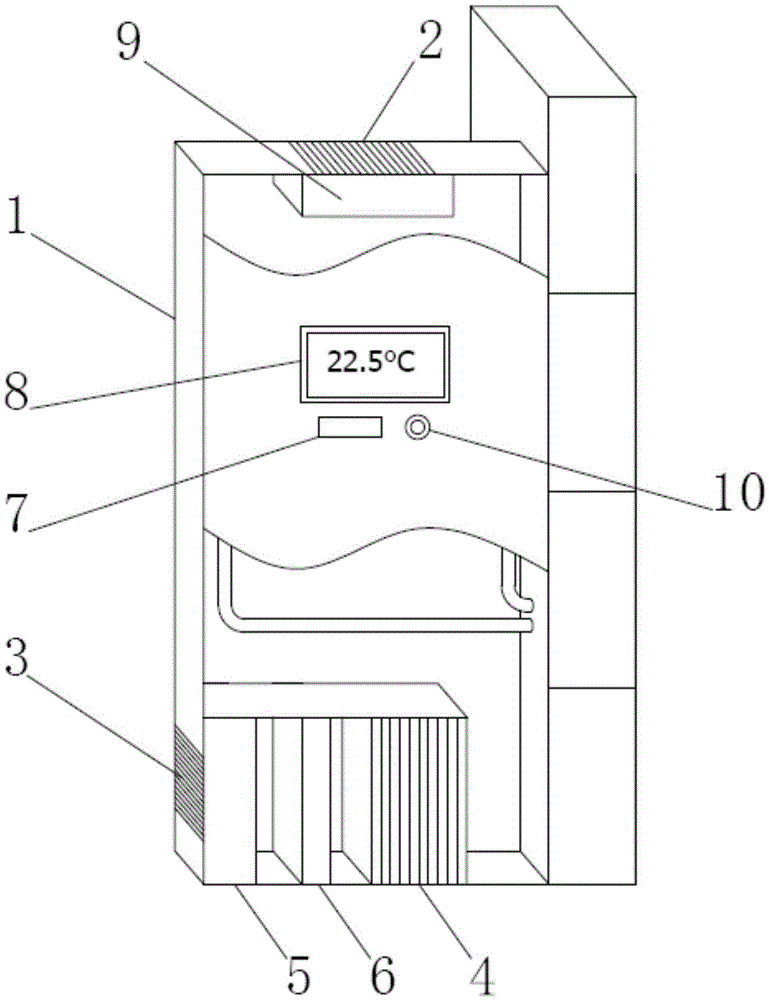 Oxygen generation device for air conditioner and oxygen generation air conditioner