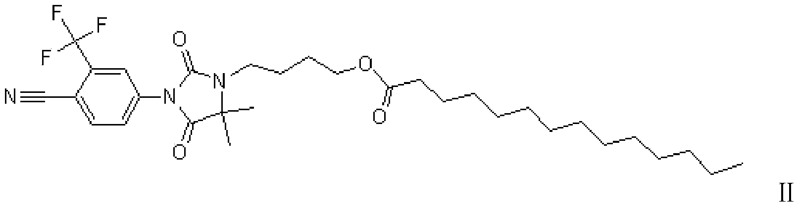 Compound with antiandrogen activity as well as preparation method and application of compound