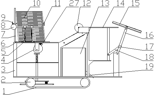 Automatic brick paving machine