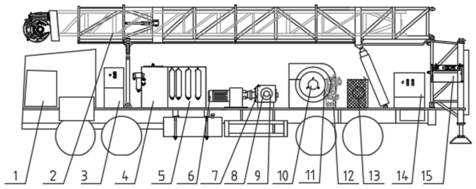 Hydraulic energy storage vehicle-mounted drilling and repairing machine with emergency and power compensation functions