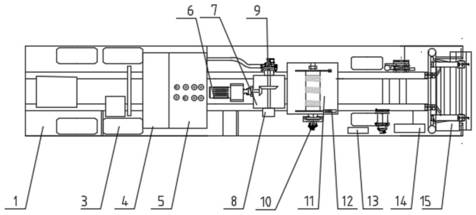 Hydraulic energy storage vehicle-mounted drilling and repairing machine with emergency and power compensation functions