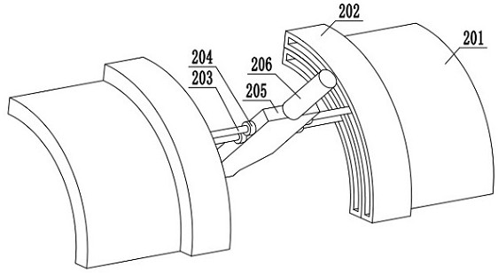 A steel pipe curved surface coding device