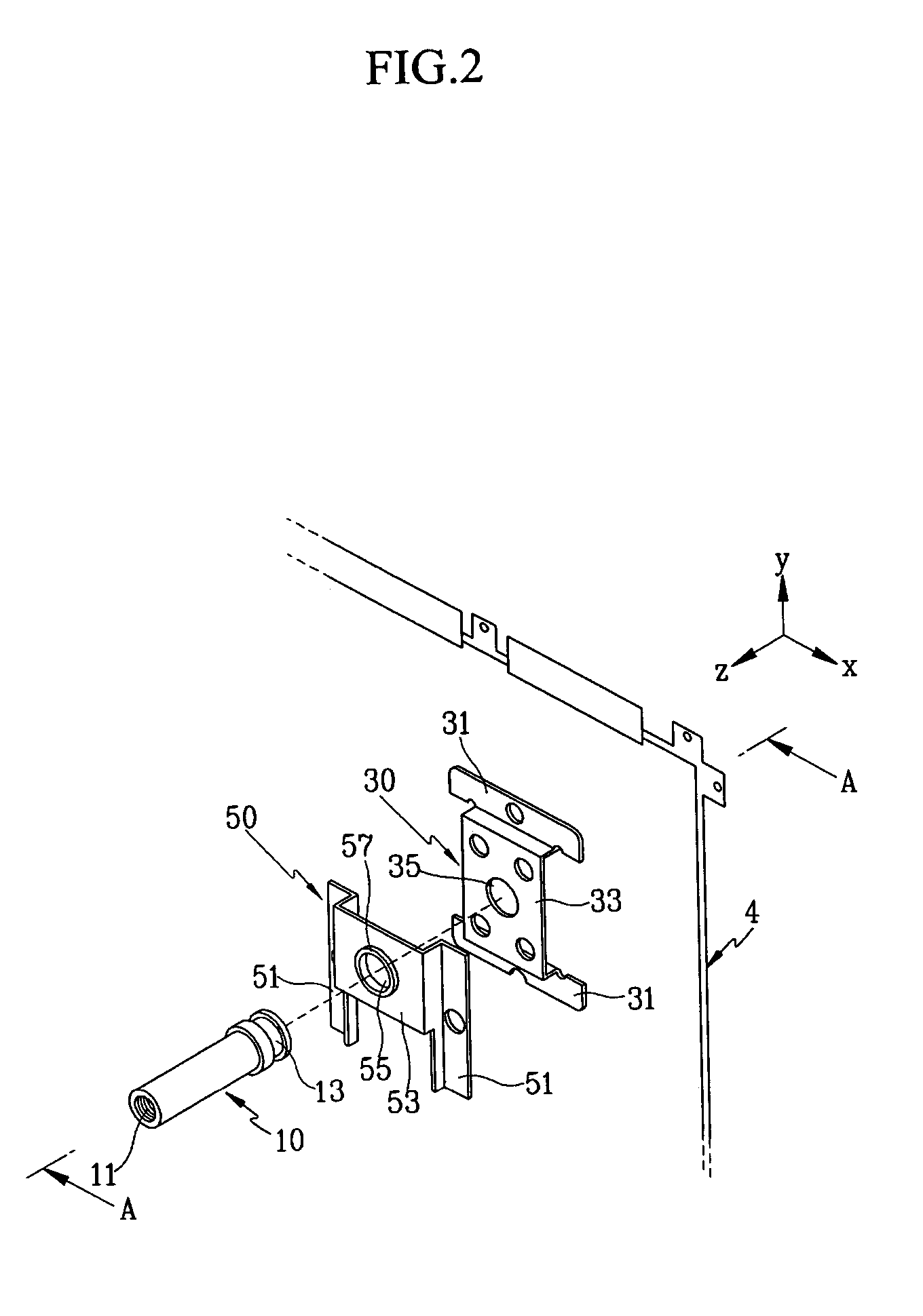 Display apparatus having stress-diffusing means