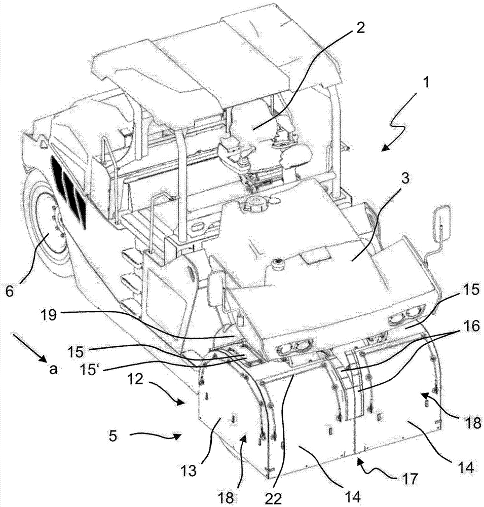 Ground compaction machine, in particular rubber-tired roller, having a wheel cover, and wheel cover