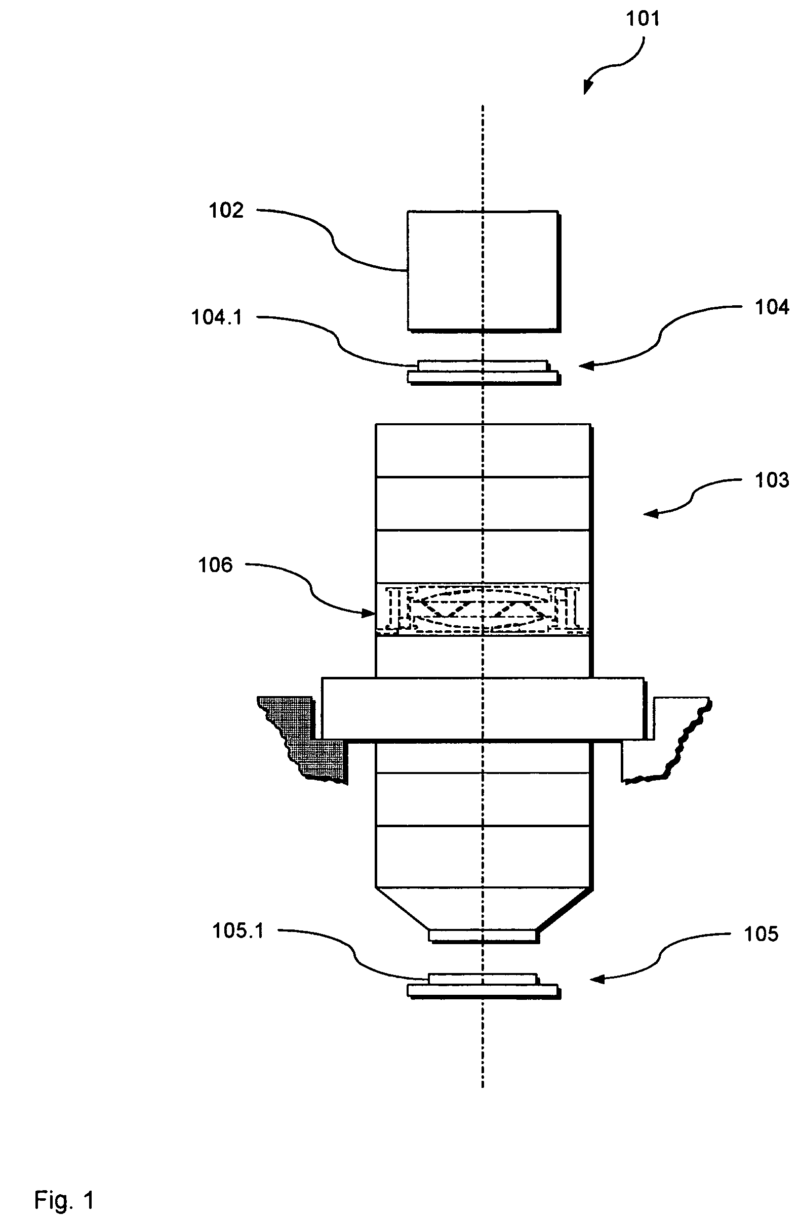 Reflecting optical element with eccentric optical passageway