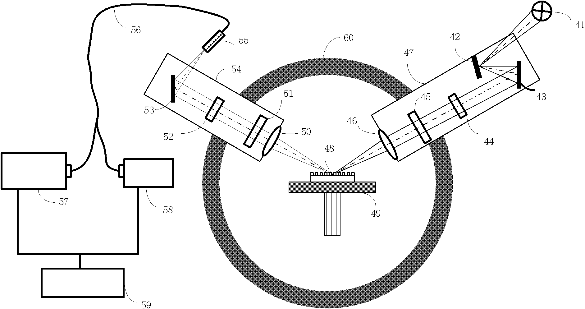 Method and device for measuring three-dimensional topography of nano structure