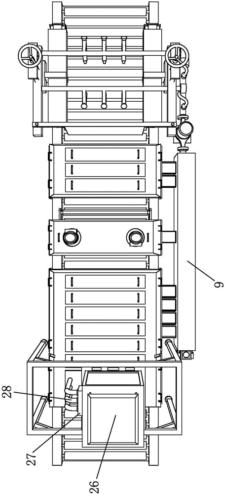 Integrated circulation glass washing device