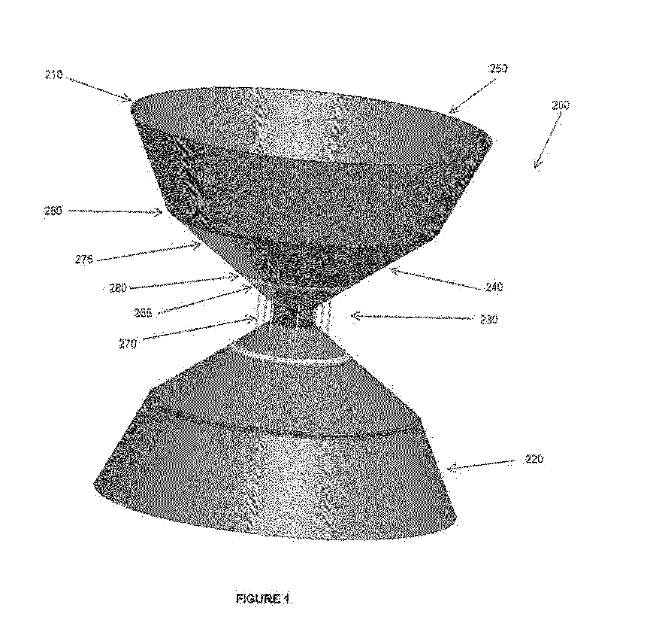 Ultra-wideband biconical antenna with excellent gain and impedance matching