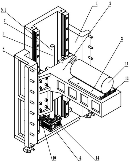 Novel flitch lifting platform structure of multi-wire cutting machine