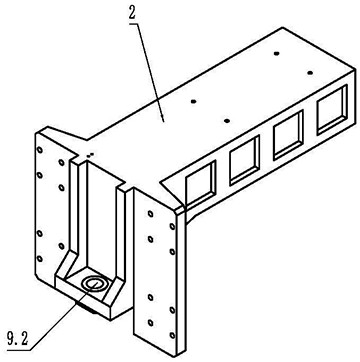 Novel flitch lifting platform structure of multi-wire cutting machine