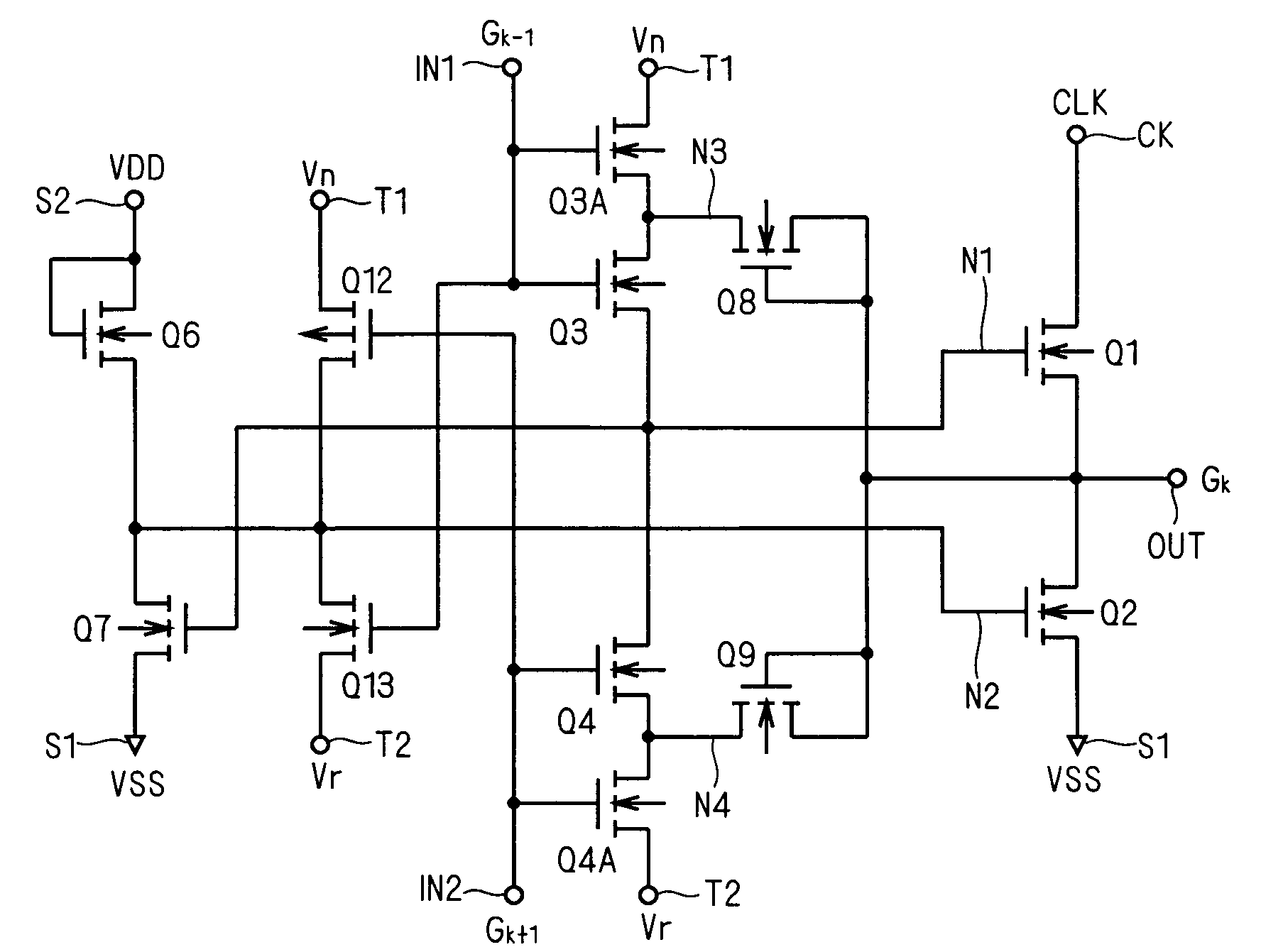 Shift register circuit and image display apparatus equipped with the same