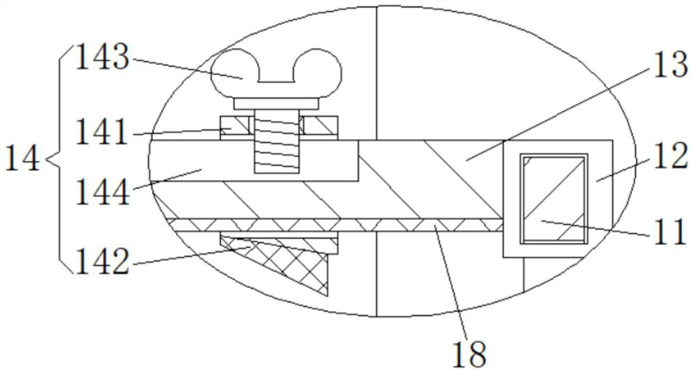 Punching device capable of achieving stable clamping and used for elevator accessory machining