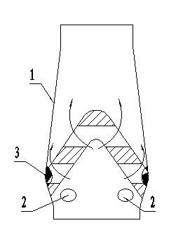 Method for blowing furnace washing agent by using air inlet of blast furnace