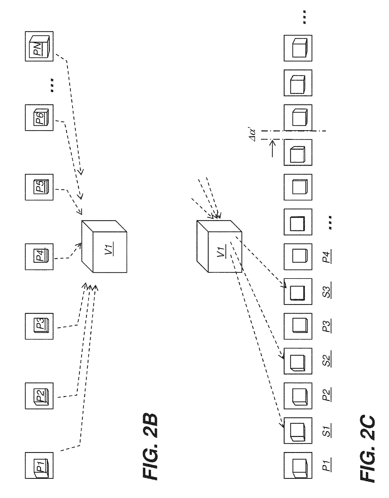 Iterative volume image reconstruction using synthetic projection images