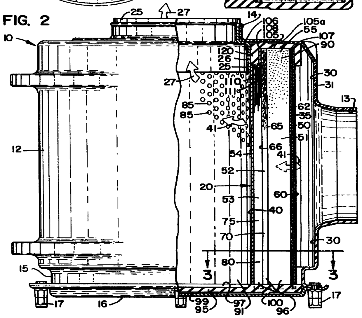 Filtration arrangement