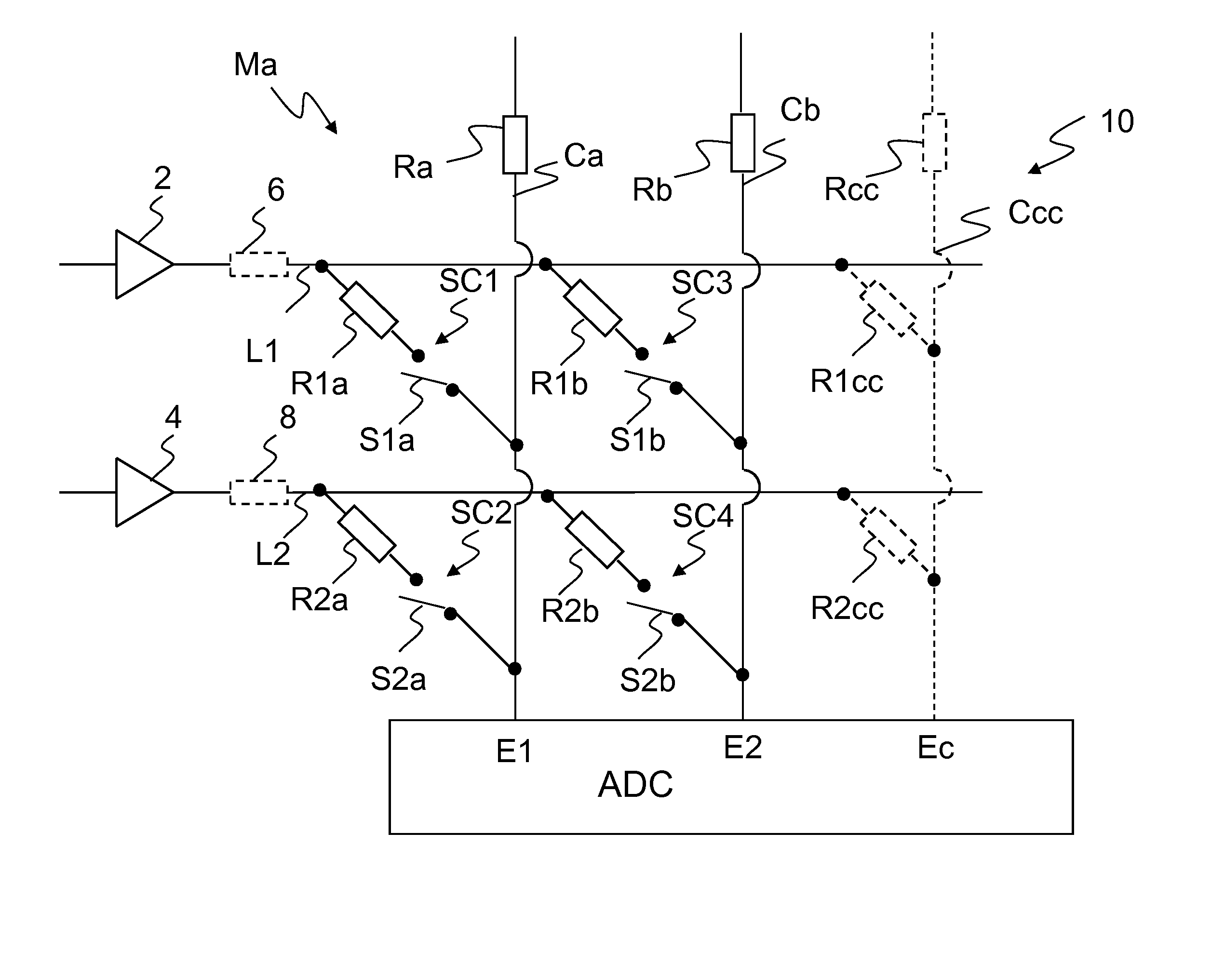 Method for determining active input elements of an input arrangement and input arrangement