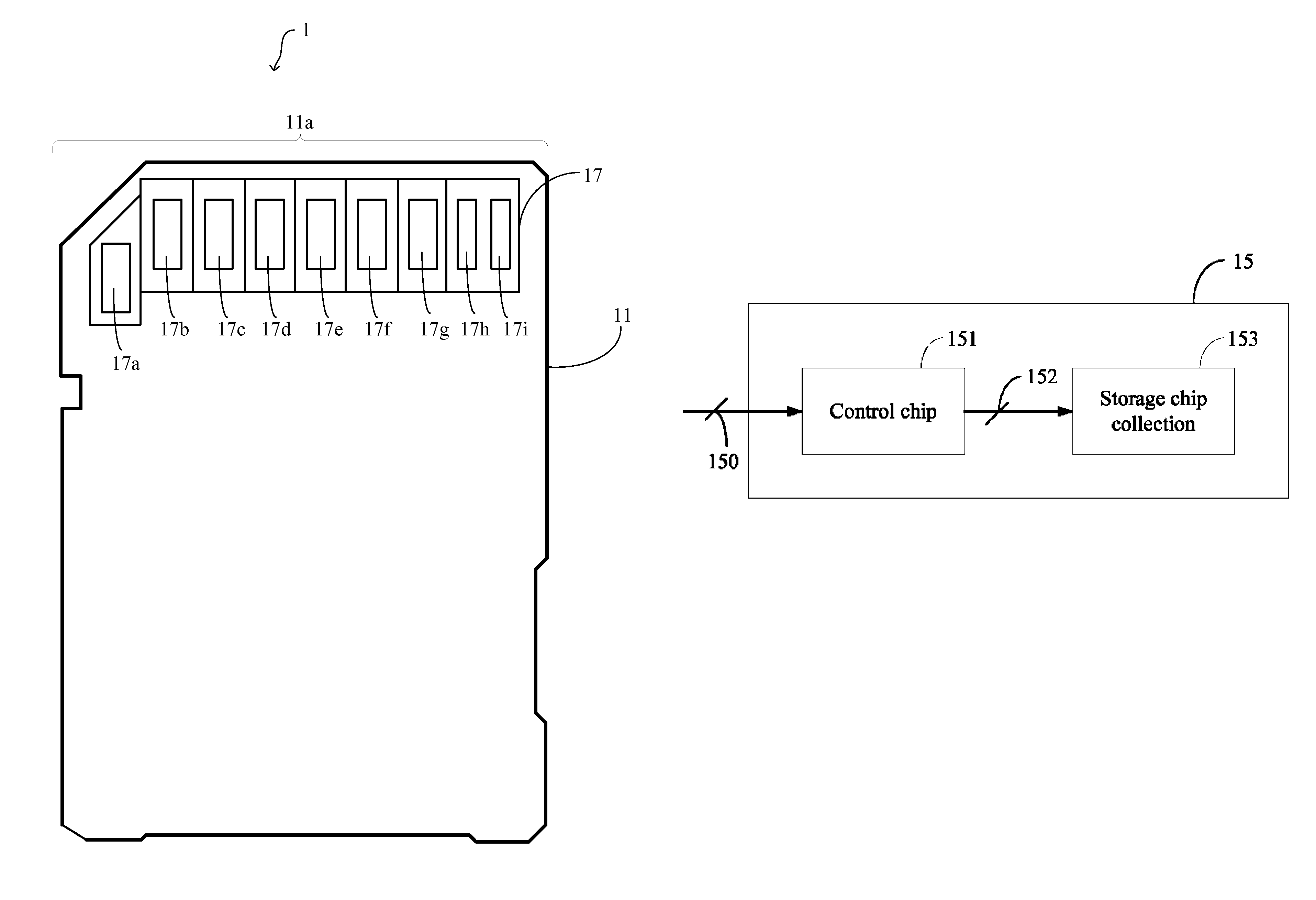 Serial advanced technology attachment interface storage device