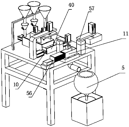 Medicine powder pill-making machine