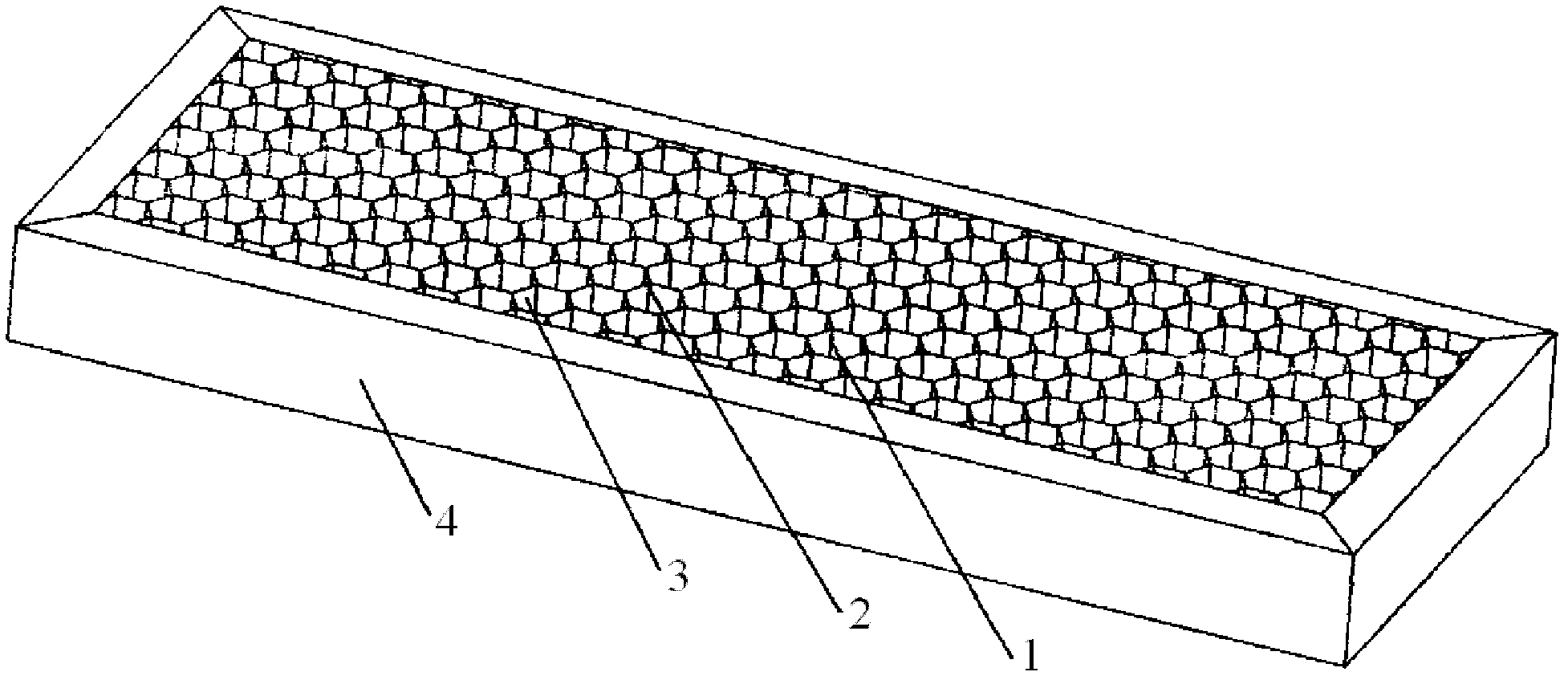 Honeycomb structure ceramic particle filter screen