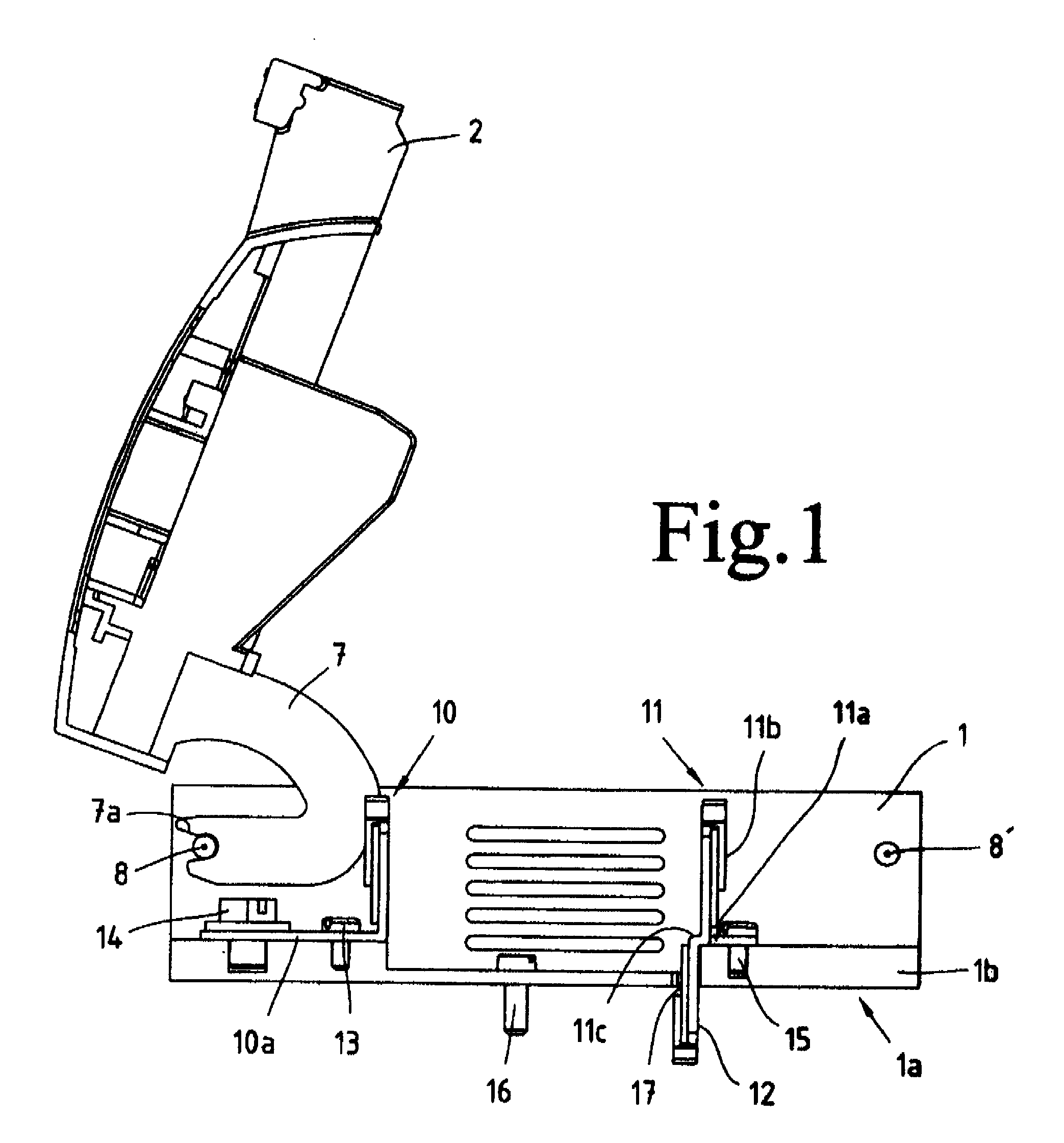 Switching device, particularly fuse switch disconnector