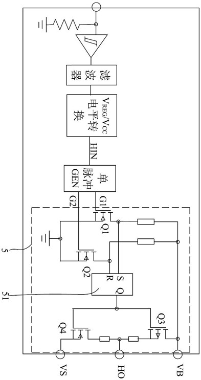 High-voltage integrated circuit and control method thereof