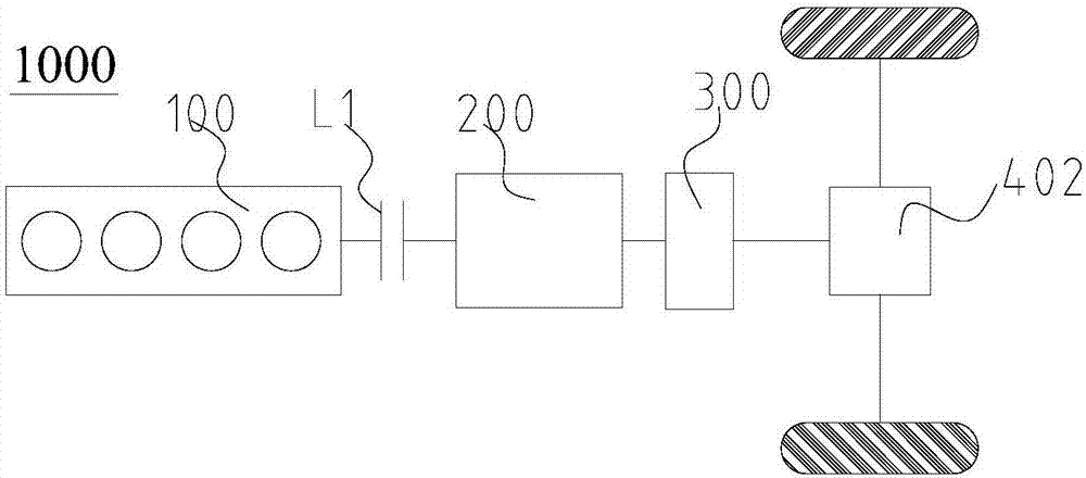 Power drive system of vehicle and vehicle with same